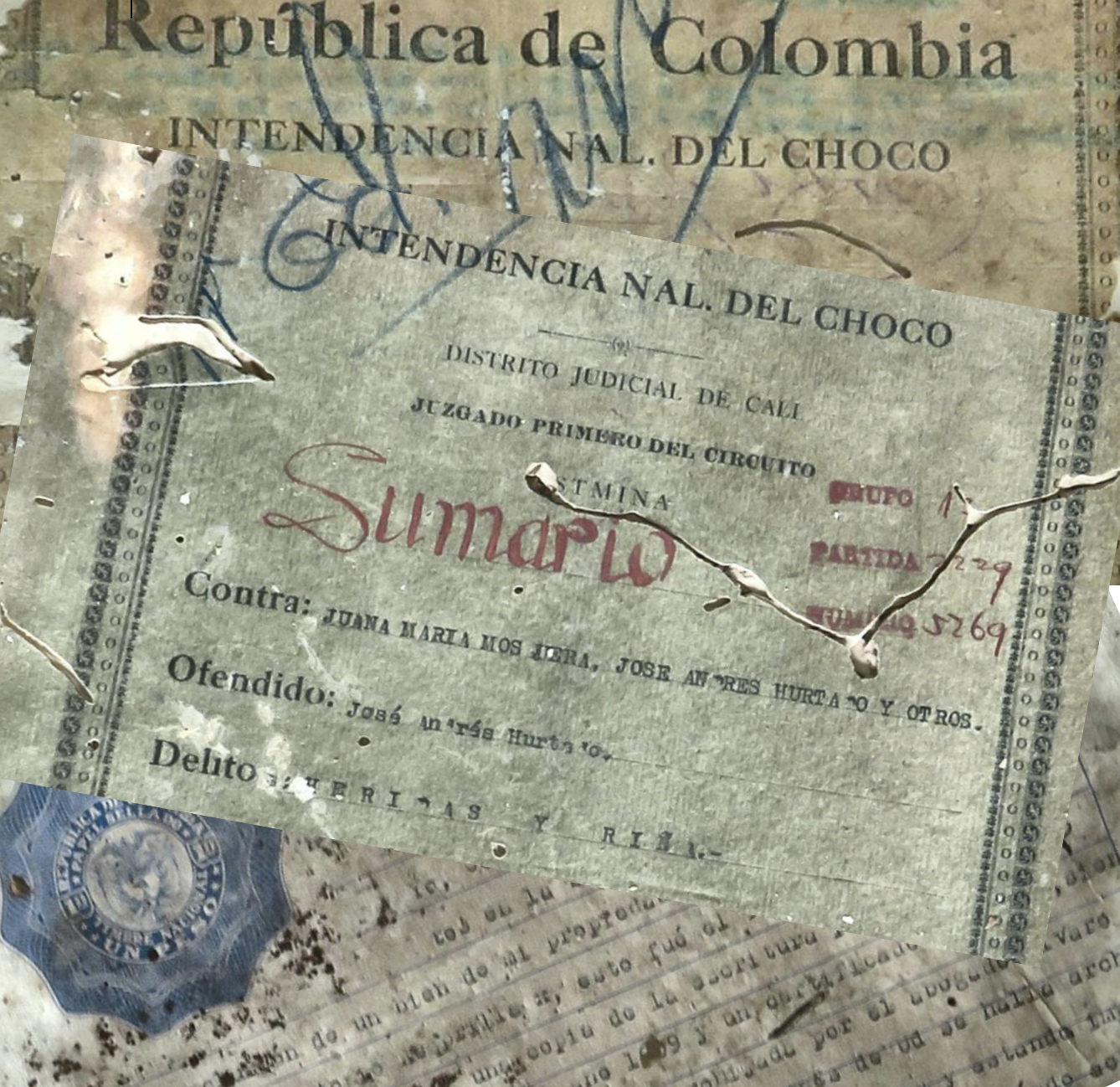 Archivo Histórico del Juzgado del Circuito de Istmina. Casos digitalizados. Fondo Minería 1930-1980.